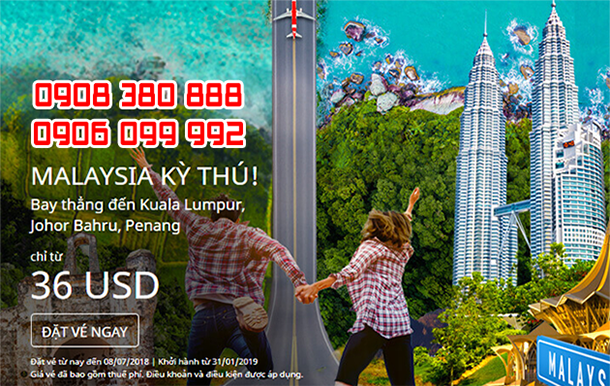 AirAsia ưu đãi vé máy bay mùa hè 36 USD
