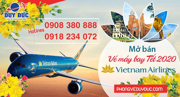 Vietnam Airlines mở bán vé máy bay Tết 2020 Canh Tý