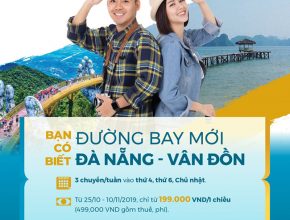 Ưu đãi đường bay Đà Nẵng - Vân Đồn chỉ từ 199.000 VND