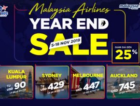 Malaysia Airlines khuyến mãi cuối năm
