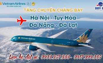 Vietnam Airlines tăng chuyến chặng bay Hà Nội - Tuy Hòa và Đà Nẵng - Đà Lạt