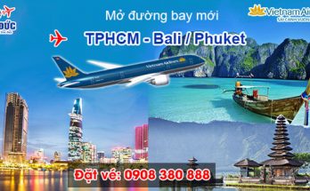 Vietnam Airlines mở đường bay mới TPHCM đi Bali, Phuket